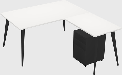 Modern L-shaped Office Desk