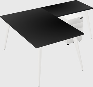Modern l-shaped office desk