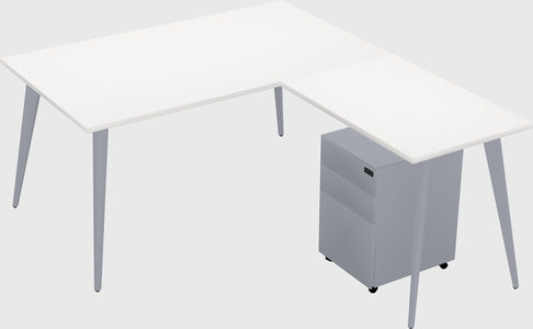 Modern L-shaped Office Desk