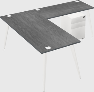 Modern l-shaped office desk