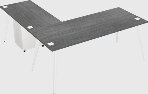 Modern l-shaped office desk