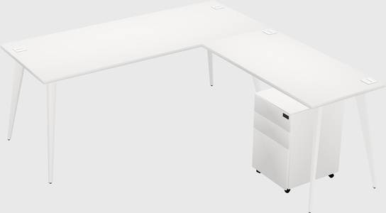 Modern L-shaped Office Desk