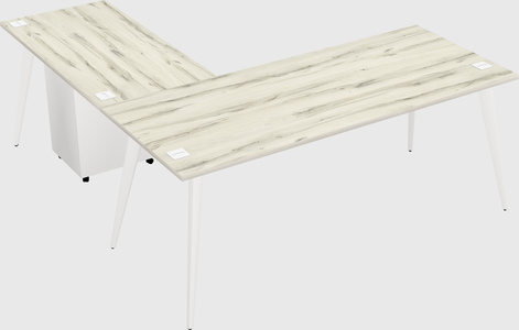 Modern l-shaped office desk