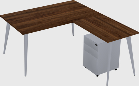 Modern L-shaped Office Desk