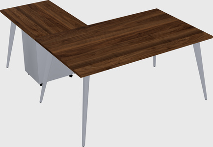 Modern l-shaped office desk