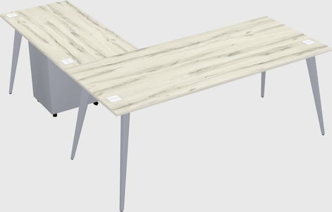 Modern l-shaped office desk