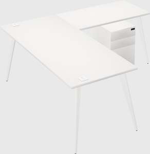 Modern l-shaped office desk
