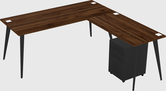 Modern L-shaped Office Desk