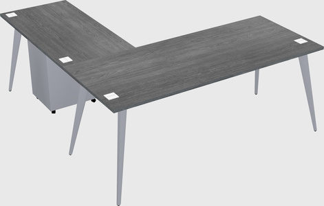 Modern l-shaped office desk
