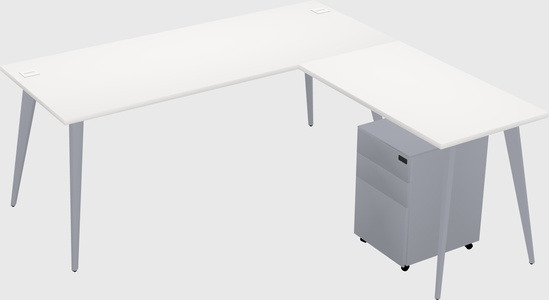 Modern L-shaped Office Desk