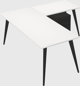 Modern l-shaped office desk