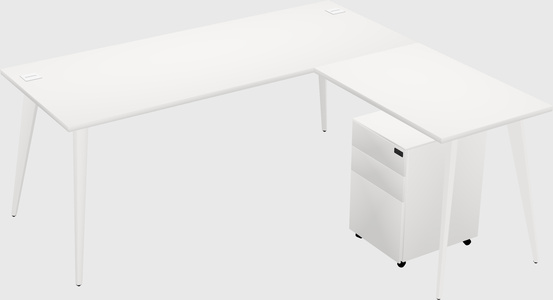 Modern L-shaped Office Desk