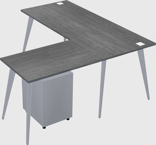 Modern l-shaped office desk