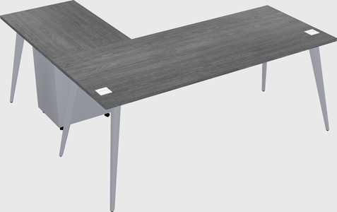 Modern l-shaped office desk
