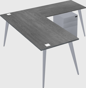 Modern l-shaped office desk