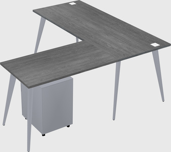 Modern l-shaped office desk
