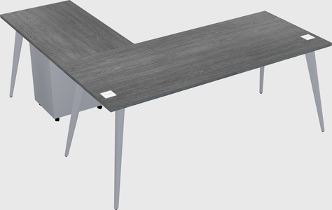 Modern l-shaped office desk