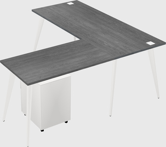 Modern l-shaped office desk