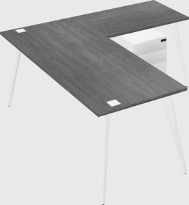 Modern l-shaped office desk