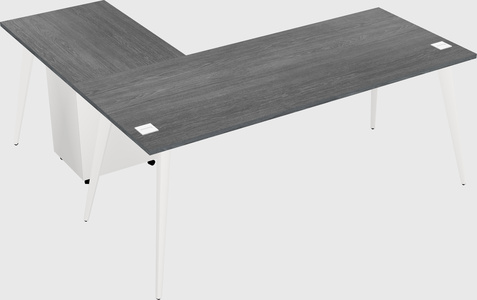 Modern l-shaped office desk
