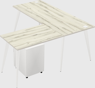 Modern l-shaped office desk