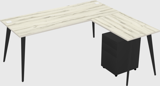 Modern L-shaped Office Desk