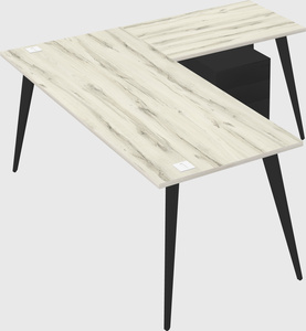 Modern l-shaped office desk