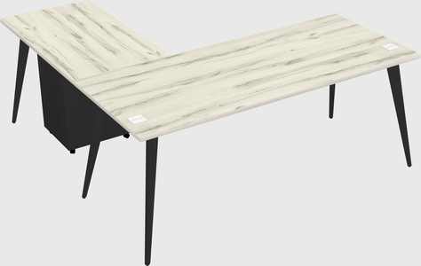Modern l-shaped office desk