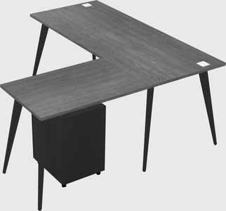 Modern l-shaped office desk