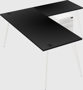 Modern l-shaped office desk