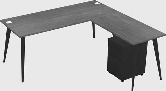 Modern L-shaped Office Desk