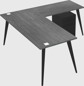 Modern l-shaped office desk