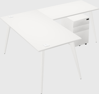 Modern l-shaped office desk
