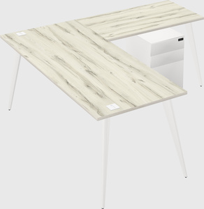 Modern l-shaped office desk