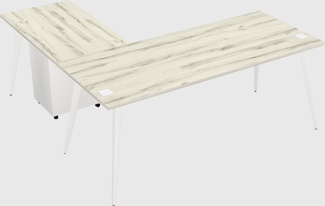 Modern l-shaped office desk
