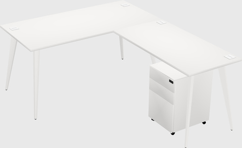 Modern L-shaped Office Desk