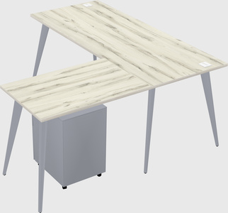 Modern l-shaped office desk