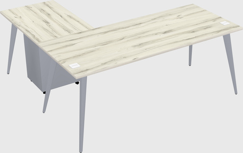 Modern l-shaped office desk