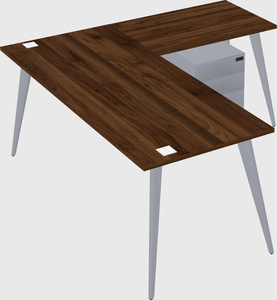 Modern l-shaped office desk
