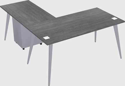 Modern l-shaped office desk