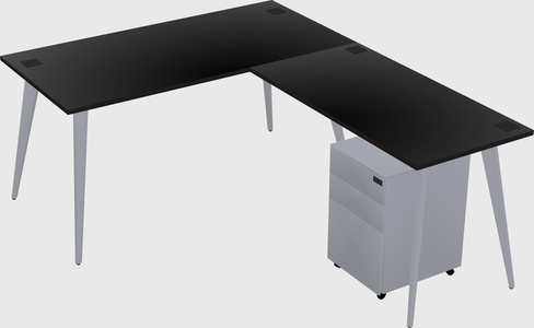 Modern L-shaped Office Desk