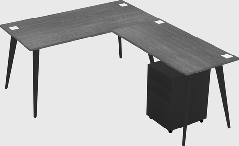 Modern L-shaped Office Desk