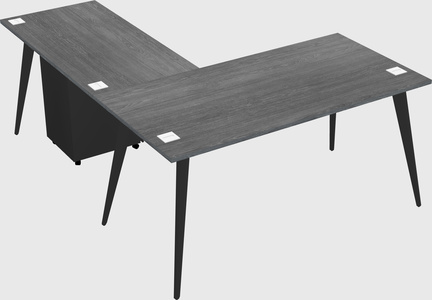 Modern l-shaped office desk