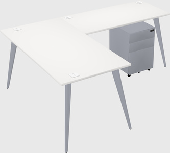 Modern l-shaped office desk