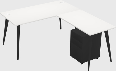 Modern L-shaped Office Desk
