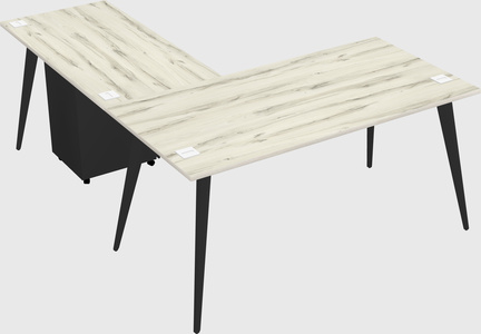 Modern l-shaped office desk
