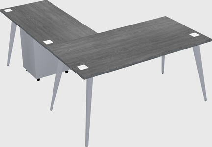 Modern l-shaped office desk
