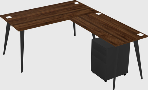 Modern L-shaped Office Desk