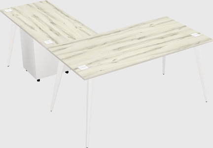 Modern l-shaped office desk
