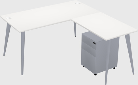 Modern L-shaped Office Desk